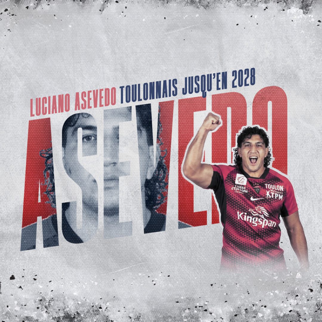 Luciano Asevedo rejoint le Rugby Club Toulonnais
