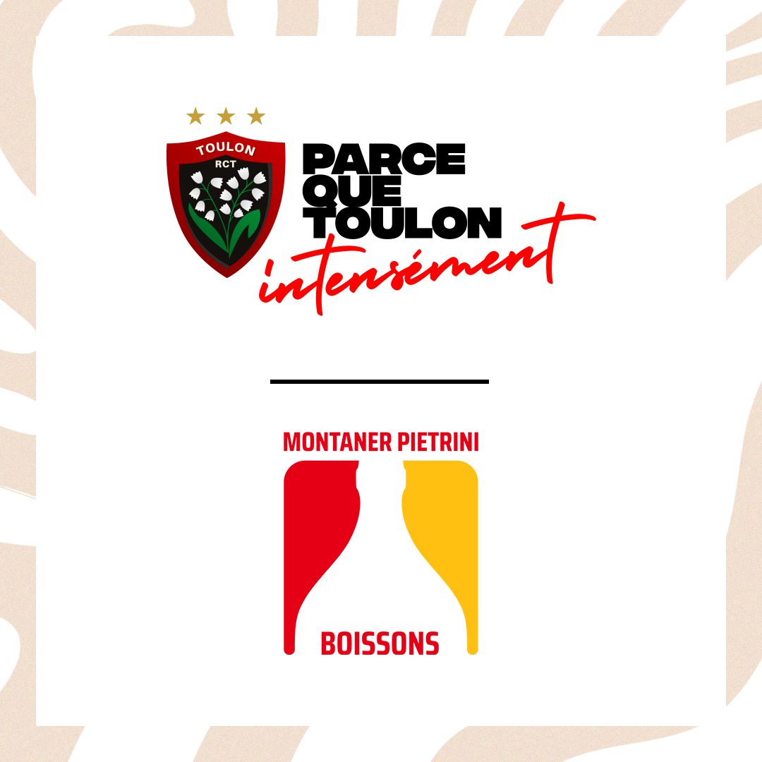 Montaner Pietrini Boissons renforce son engagement auprès du RCT et devient Partenaire Majeur pour les 3 prochaines saisons !