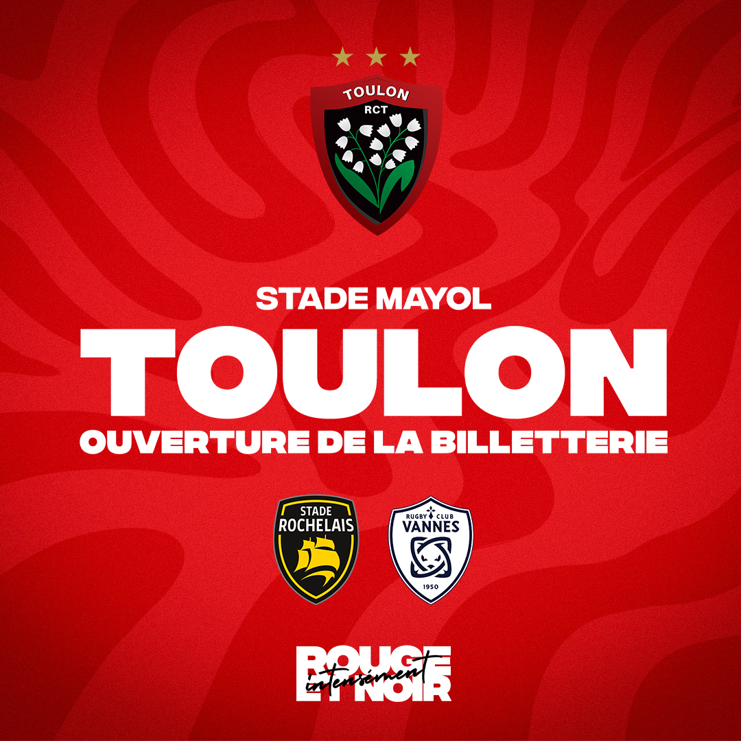 La billetterie des premiers matchs à Mayol est ouverte !