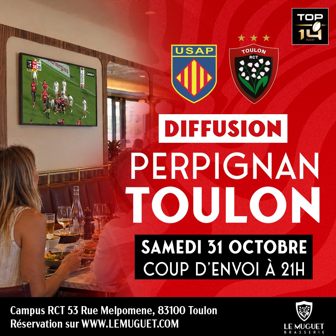 Le Muguet : Perpignan / Toulon à suivre dans notre brasserie !